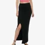 Women-Black-Solid-Maxi-Skirt-150x150